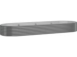 Vidaxl Letto Rialzato In Acciaio Verniciato A Polvere 322X100X36 Cm Grigio