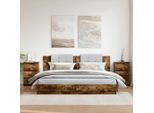 Comodini 2 Pz. Rovere Fumé 40X35X62,5 Cm Materiale A Base Di Legno