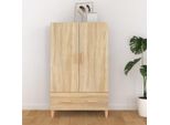 Vidaxl Credenza Sonoma-Quercia 70X31X115 Cm Materiale In Legno
