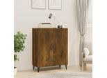 Vidaxl Credenza Rovere Affumicato 70X34X90 Cm Materiale A Base Di Legno