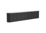 Vidaxl Letto Rialzato In Acciaio Verniciato A Polvere 332X40X68 Cm Antracite