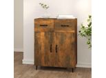 Vidaxl Credenza In Rovere Fumé 69,5X34X90 Cm Materiale A Base Di Legno