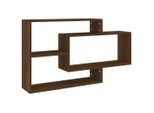 Vidaxl Scaffale A Muro Marrone Effetto Rovere 104X20X58,5 Cm Materiale A Base Di Legno