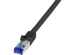 Logilink Professional C6A083S Cavo Patch Logilink Ultraflex, Cat.6A, S/Ftp, 7,5 M, Nero