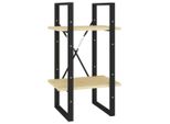 Libreria 2 Ripiani 40X30X70 Cm In Legno Di Pino Massiccio