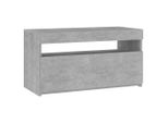 Syfax™ Mobile Porta Tv Con Luci Led Grigio Cemento 75X35X40 Cm