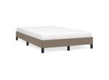 Vidaxl Struttura Letto Senza Materasso Taupe 120X200 Cm Tessuto