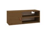 Vidaxl Armadio A Muro Marrone Miele 80X30X30 Cm In Legno Di Pino Massiccio