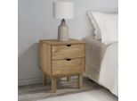 Comodino Otta 45X39X57 Cm In Legno Massiccio Di Pino