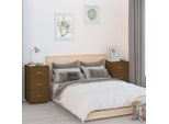 Vidaxl Comodini 2 Pz. Marrone Miele 40X40X75 Cm In Legno Massiccio Di Pino
