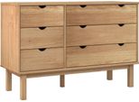 Vidaxl Otta Cassettiera 111X43X73,5 Cm Legno Di Pino Massiccio