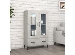 Vidaxl Credenza Grigio Cemento 70X31X115 Cm Materiale A Base Di Legno