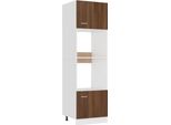 Syfax™ Armadio Microonde “Lyon” Rovere Marrone 60X57X207 Cm