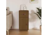 Vidaxl Credenza Marrone Miele 34X40X75 Cm In Legno Di Pino Massiccio