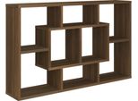 Scaffale A Muro Marrone Effetto Rovere 85X16X52,5 Cm Materiale A Base Di Legno