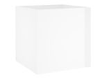 Vidaxl Fioriera Bianca Lucida 40X40X40 Cm Materiale A Base Di Legno