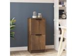 Vidaxl Credenza Look Rovere Marrone 30X30X70 Cm Materiale A Base Di Legno