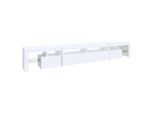 Mobile Tv Con Luci Led Bianco 260X36,5X40 Cm