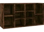 Vidaxl Panca Per Scarpe In Rovere Fumé 103X30X55 Cm Materiale A Base Di Legno