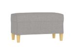 Vidaxl Panca Grigio Chiaro 70X35X41 Cm Tessuto
