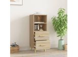 Vidaxl Credenza Rovere Sonoma 34,5X34X90 Cm Materiale A Base Di Legno
