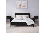 Comodini 2 Pezzi Neri 79,5X38X65,5 Cm In Legno Di Pino Massiccio