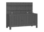 Vidaxl Cassapanca Da Giardino Grigia 115X49X60 Cm In Legno Di Pino Massiccio