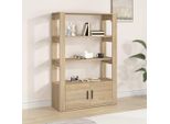 Credenza Sonoma Rovere 80X30X119,5 Cm Materiale A Base Di Legno