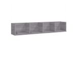 Vidaxl Scaffale Da Parete Per Cd Grigio Sonoma 100X18X18 Cm Materiale A Base Di Legno