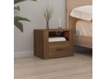 Vidaxl Comodino A Parete Effetto Rovere Marrone 50X36X40 Cm