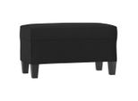Panca Nera 70X35X41 Cm In Pelle Finta