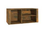 Vidaxl Portascarpe In Rovere Affumicato 100X35X45 Cm Materiale A Base Di Legno