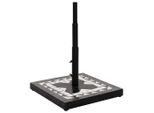 Vidaxl Supporto Per Ombrellone Bianco E Nero Quadrato 12 Kg