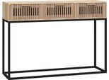 Tavolo Consolle 105X30X75 Cm In Legno E Ferro