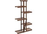Vidaxl Portafiori 75X25X140,5 Cm In Legno Massiccio D'abete