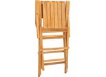 Vidaxl Sedie Da Giardino 4 Pz. Pieghevoli 55X61X90 Cm In Legno Massiccio Di Teak