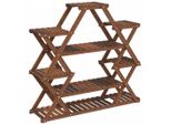 Vidaxl Portafiori 110X25X105 Cm In Legno Massiccio D'abete
