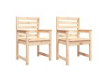 Vidaxl Sedie Da Giardino 2 Pezzi 60X48X91 Cm In Legno Di Pino Massiccio