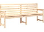 Panchina Da Giardino 203,5X48X91,5 Cm In Legno Di Pino Massiccio