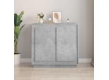 Vidaxl Credenza Grigio Cemento 80X34X75 Cm Materiale A Base Di Legno