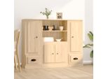 Vidaxl Tavole Alte 3 Pezzi In Legno Di Quercia Sonoma