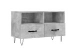 Mobile Tv Grigio Cemento 80X36X50 Cm Materiale A Base Di Legno