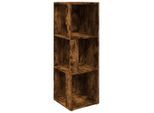 Vidaxl Scaffale Angolare In Rovere Fumé 33X33X100 Cm Materiale A Base Di Legno