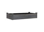 Vidaxl Letto Rialzato Con Inserto Grigio 120X60X25 Cm In Legno Massiccio Di Abete