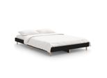 Vidaxl Struttura Del Letto Nera 120X190 Cm In Materiale Ligneo