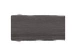 Piano Del Tavolo 100X50X(2-4) Cm In Legno Massiccio Trattato Bordo Albero