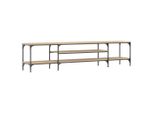 Mobile Tv Rovere Sonoma 201X35X45 Cm Materiale A Base Di Legno E Ferro