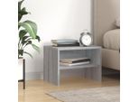 Vidaxl Comodino Grigio Sonoma 40X30X30 Cm Materiale A Base Di Legno