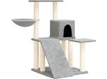 Vidaxl Graffiatoio In Sisal Grigio Chiaro 82 Cm