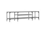 Mobile Tv Grigio Sonoma 161X35X45 Cm In Legno E Ferro